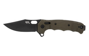 SOG Knives & Tools Seal XR L-TI Folding Knife 4.3" Drop Point Straight Edge GFN Handle Black PVD Finish MagnaCut Steel Includes (2) Additional Handles Olive Drab Green and Gray SOG-12-21-13-57 SOG Knives & Tools Seal XR L-TI Folding Knife 4.3" Drop Point Straight Edge GFN Handle Black PVD Finish MagnaCut Steel Includes (2) Additional Handles Olive Drab Green and Gray SOG-12-21-13-57