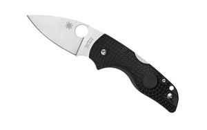 Spyderco Lil Native Lightweight  Folding Knife  Plain Edge  Black FRN Handle  Satin Finish  Silver  2.43" Blade Length  CTS BD1N Steel C230PBK