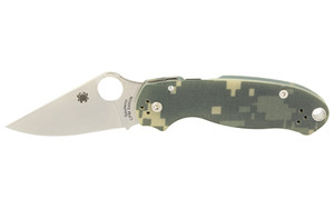 Spyderco Para 3  2.95" Folding Knife  CPM S45VN  Plain  CAMO G-10 C223GPCMO