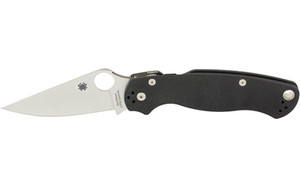 Spyderco Para Military 2  3.42" Folding Knife  Plain Edge  CPM-S45VN Finish  Black G10 Handle C81GP2
