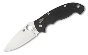Spyderco Manix 2 XL  3.875" Folding Knife  Clip Point  Plain Edge  CPM-S30V  Black G10  Circle Thumb Hole/Pocket Clip C95GP2 Spyderco Manix 2 XL  3.875" Folding Knife  Clip Point  Plain Edge  CPM-S30V  Black G10  Circle Thumb Hole/Pocket Clip C95GP2
