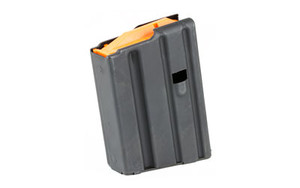 Ammunition Storage Components Magazine  223 Rem  Fits AR-15  5Rd  Stainless  Black  Orange Follower 5-223-SS-BM-O-ASC