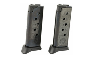 Ruger Magazine  380ACP  6 Rounds  Fits Ruger LCP  with Finger Rest  2 Pack  Steel  Blued Finish 90643 Ruger Magazine  380ACP  6 Rounds  Fits Ruger LCP  with Finger Rest  2 Pack  Steel  Blued Finish 90643
