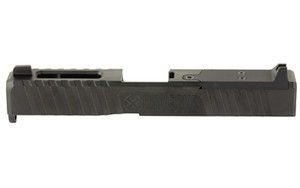 Noveske DM Slide  DLC Finish  Black  Direct Mount Optics Ready  For Glock 19 Gen 3  Includes Noveske End Plate  Cover Plate w/Rear Sight  Front Sight 03002514 Noveske DM Slide  DLC Finish  Black  Direct Mount Optics Ready  For Glock 19 Gen 3  Includes Noveske End Plate  Cover Plate w/Rear Sight  Front Sight 03002514