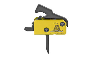Rise Armament Flat Super Sporting Trigger with Anti-Walk Pins  "Don't Tread On Me" Logo Edition RA-140F-DTOM Rise Armament Flat Super Sporting Trigger with Anti-Walk Pins  "Don't Tread On Me" Logo Edition RA-140F-DTOM