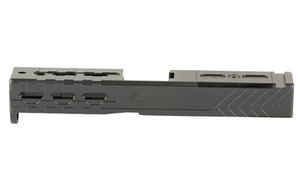 Sylvan Arms Custom Slide  Trijicon RMR Slide Cut  For Glock 19 GEN4  DLC Finish  Black  Includes Internals  RMR Cover/Adapter Plate  RMR Locating Pins and Plate Screws GL19G4PK