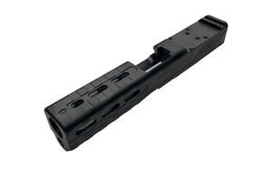 Sylvan Arms Complete Custom Slide  Trijicon RMR Slide Cut  For Glock 19 GEN3  DLC Finish  Black  Includes RMR Cover/Adapter Plate  RMR Locating Pins and Plate Screws GL19G3SK