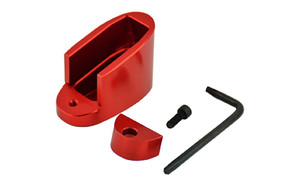 Taran Tactical Innovation Firepower Base Pad  Fits M&P Shield 9mm & 40SW  +1/+2  Red Finish MPSB940-03