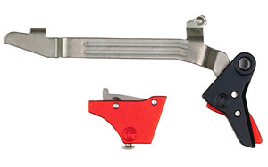 Timney Triggers Alpha Competition Trigger  Anodized Finish  Red  Fits Large Frame Gen 3 & Gen 4 - G20  G21  G29  G30  G40  G41 ALPHA GLOCK 3-4-LARGE-RED