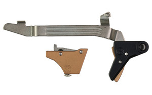 Timney Triggers Alpha Competition Trigger  Anodized Finish  Bronze  Fits Large Frame Gen 3 & Gen 4 - 20  21  29  30  40 and 41 ALPHA GLOCK 3-4-LARGE-BRONZE