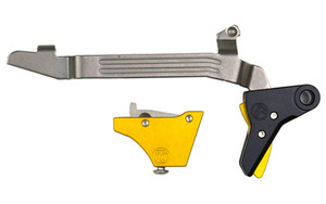 Timney Triggers Alpha Competition Trigger  Anodized Finish  Gold  Fits Large Frame Gen 3 & Gen 4 -20  21  29  30  40  and 41 ALPHA GLOCK 3-4-LARGE-GOLD