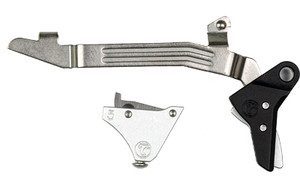 Timney Triggers Alpha Competition Trigger  Anodized Finish  Silver  Fits Gen 5 - G17  G19  G34 ALPHA GLOCK 5 - SILVER