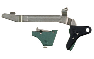 Timney Triggers Alpha Competition Trigger  Anodized Finish  Green  Fits Large Frame Gen 3 & Gen 4 - 20  21  29  30  40 and 41 ALPHA GLOCK 3-4-LARGE-GREEN