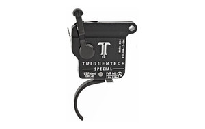 TriggerTech Trigger  1.0-3.5LB Pull Weight  Fits Remington 700  Special Curved Trigger  Bolt Release Model  Right Hand  Adjustable  Black Finish  Includes Installation Tools  Instruction Book  & TriggerTech Patch R70-SBB-13-TBC