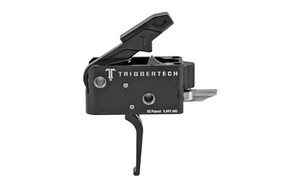 TriggerTech Trigger  3.5LB Pull Weight  Fits AR-15  Competitive Flat Trigger  Two Stage  Black Finish  Includes Installation Tools  Instruction Book  & TriggerTech Patch AR0-TBB-33-NNF