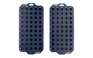 Frankford Arsenal Perfect Fit Tray  Style 2  Reloading Tray  Fits 223 Remington/556 Nato/300 Blackout  Blue  2 Trays are Inlcuded 1183635