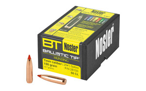 Nosler Ballistic Tip  .284 Diameter  7MM  150 Grain  Spitzer Boat Tail  50 Count 28150 Nosler Ballistic Tip  .284 Diameter  7MM  150 Grain  Spitzer Boat Tail  50 Count 28150