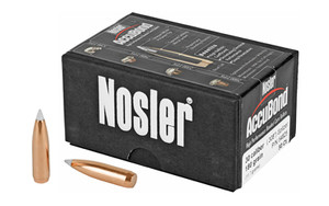 Nosler AccuBond .308 Diameter 30 Caliber 180 Grain Spitzer Boat Tail 50 Count 54825 Nosler AccuBond .308 Diameter 30 Caliber 180 Grain Spitzer Boat Tail 50 Count 54825