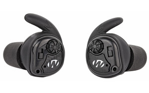 Walker's Silencer  Electronic Ear Buds  Matte Black with Carbon Fiber Accents  Independent Volume Control  Carry Case Included  1 Pair GWP-SLCR Walker's Silencer  Electronic Ear Buds  Matte Black with Carbon Fiber Accents  Independent Volume Control  Carry Case Included  1 Pair GWP-SLCR