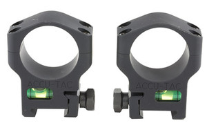 Accu-Tac Scope Rings  34mm High (Clears 56mm Lens)  Black Finish HSR-340