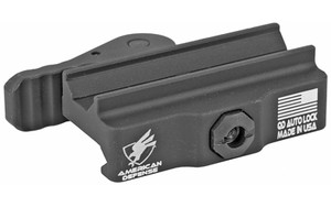 American Defense Mfg. AD-B2 Modular Base  Quick Detach  Fits Mini ACOG  Black AD-B2-STD