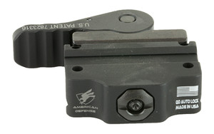 American Defense Mfg. Mount  Quick Detach  Fits Trijicon MRO  Low Profile Height  Black AD-MRO-L-STD