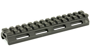 Leapers  Inc. - UTG Super Slim Picatinny Riser Mount  1/2" Height  13 Slots  Black Finish MT-RSX5L Leapers  Inc. - UTG Super Slim Picatinny Riser Mount  1/2" Height  13 Slots  Black Finish MT-RSX5L