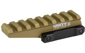 Unity Tactical FAST  Red Dot Riser  Elevates Lower 1/3 Mount to 2.26" Optical Height  Direct to Picitinny  Anodized Finish  Flat Dark Earth FST-ORF
