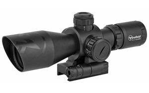 Firefield Barrage Rifle Scope  2.5-10X40  Black  Class IIIA Red Laser  Illuminated Red/Green Mil-Dot Reticle  2-Piece Mount FF13065 Firefield Barrage Rifle Scope  2.5-10X40  Black  Class IIIA Red Laser  Illuminated Red/Green Mil-Dot Reticle  2-Piece Mount FF13065
