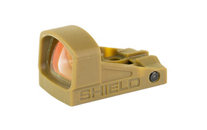 Shield Sights SMSC  Glass Edition  Red Dot Sight  Non Magnified  4 MOA  Flat Dark Earth SMSC-4MOA-GLASS-FDE