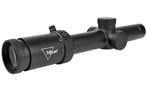 Trijicon Credo HX 1-6x24mm First Focal Plane Riflescope with Red MOA Segmented Circle  30mm Tube  Satin Black  Low Capped Adjusters CRHX624-C-2900021