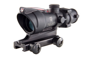 Trijicon ACOG Rifle Scope  4X32  Red Chevron Reticle  Includes Flattop Mount  Matte Finish TA31F