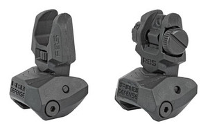 F.A.B. Defense Flip Up Front and Rear Sight Set  Fits Picatinny Rails  Polymer  Black FX-FRBSKIT F.A.B. Defense Flip Up Front and Rear Sight Set  Fits Picatinny Rails  Polymer  Black FX-FRBSKIT