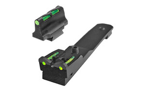 Hi-Viz Sight Set  Fiber Optic Sights  Fits Henry H009/H009AW  Fixed Sights  Green Rear  Green  Red  and White LightPipes for Front HHVS620