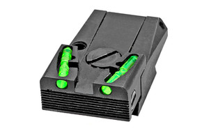 Hi-Viz Adjustable Rear Sight  Fits Ruger MK I/II/III/IV and 22/45  Includes Green  Red  and Black LitePipes MKAD211