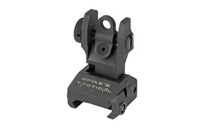 Spike's Tactical Rear Folding Sight  Black SAS85R1 Spike's Tactical Rear Folding Sight  Black SAS85R1