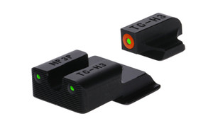 TRUGLO Tritium Pro  Sight Set  For S&W Bodyguard  Green Tritium  Orange Ring on Front Sight TG-TG231MP2C