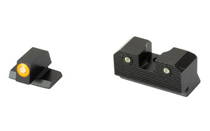 XS Sights R3D 2.0  Tritium Night Sight  Fits S&W M&P Shield  Orange Front Outline  Green Tritium Front/Rear SW-R207P-6N XS Sights R3D 2.0  Tritium Night Sight  Fits S&W M&P Shield  Orange Front Outline  Green Tritium Front/Rear SW-R207P-6N