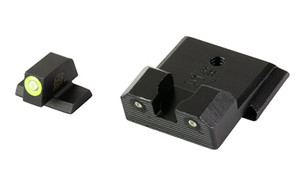 XS Sights R3D 2.0  Tritium Night Sight  Fits S&W M&P Shield OR  Green Front Ourline  Green Tritium Front/Rear SW-R204P-6G