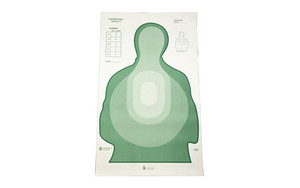 Action Target US Dept. of the Treasury Transitional Target II  Green and White  24.5" x 40"  100 Per Box LTR-II GREEN-100
