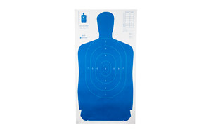 Action Target B-27S Standard Target  Full Size Blue Silhouette  24"x45"  100 Per Box B-27SBLUE-100