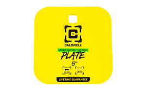Caldwell AR500 Rimfire/Handgun Gong  1/4" Steel Target  5" Square  Yellow 4002311