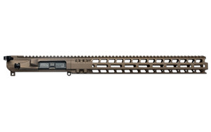 Radian Weapons Upper/Handguard Set  Cerakote Finish  Brown  Fits AR-15  Includes 15.5" MLOK Handguard  Radian Raptor-SD Charging Handle R0619