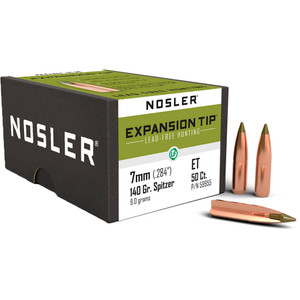 Nosler - Nosler Expansion Tip Bullet 7mm. 140 gr. Spitzer Point 50 pk. Nosler - Nosler Expansion Tip Bullet 7mm. 140 gr. Spitzer Point 50 pk.