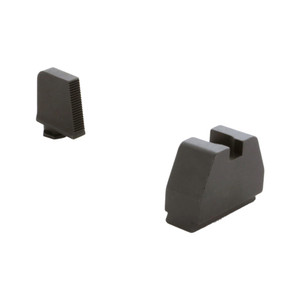 Ameriglo 8XL Tall Black Serrated .475 Front Flat Black .578 Rear Handgun Sight Glock - GL-528