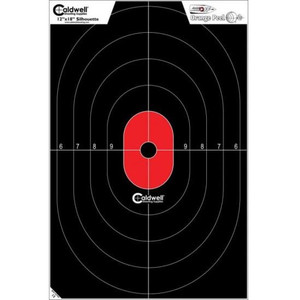 Caldwell Silhouette Center Mass Target Orange and Black 8 Pack - 1175522