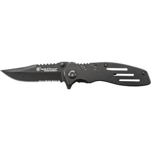 Smith & Wesson Extreme Ops Liner Lock Folding Knife 3 1/10" Blade Black - SWA24S Smith & Wesson Extreme Ops Liner Lock Folding Knife 3 1/10" Blade Black - SWA24S