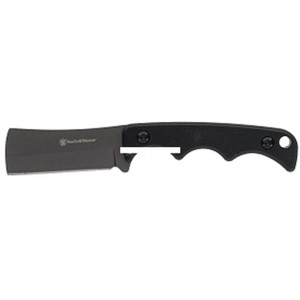 Smith & Wesson H.R.T. Cleaver Neck Fixed Knife 2" Cleaver Blade Black with Nylon Sheath - 1193152 Smith & Wesson H.R.T. Cleaver Neck Fixed Knife 2" Cleaver Blade Black with Nylon Sheath - 1193152