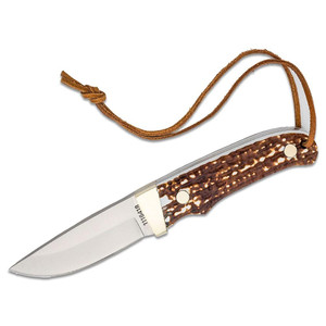 Schrade Uncle Henry Next Gen PH1N Stagalon Fixed Knife 3-3/5" Trailing Point Blade Brown - 1116418 Schrade Uncle Henry Next Gen PH1N Stagalon Fixed Knife 3-3/5" Trailing Point Blade Brown - 1116418