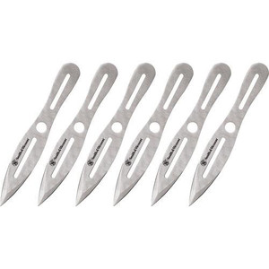 Smith & Wesson 6 8" Throwing Knives 4 1/4" Blade Silver - SWTK8CP Smith & Wesson 6 8" Throwing Knives 4 1/4" Blade Silver - SWTK8CP